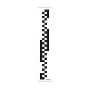 Autel CV calibration pattern — vertical white panel with black-and-white checkered targets