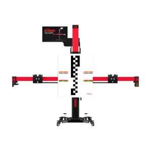 Autel IA1000 with single large ADAS calibration target mounted on the crossbar