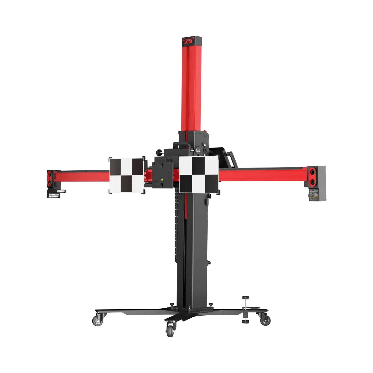 Autel IA700 ADAS calibration frame, three-quarter front-left angle with crossbar targets