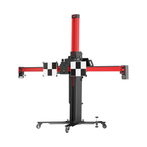 Autel IA700 ADAS calibration frame, three-quarter front-left angle with crossbar targets