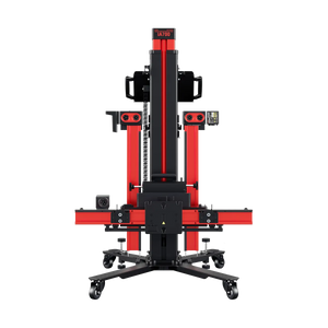 Autel IA700 frame in lowered storage configuration on mobile base