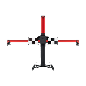 Autel IA700 ADAS calibration frame, front view with crossbar calibration targets attached