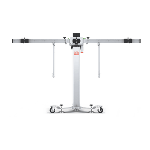 Autel MA600 calibration frame with crossbar deployed in the open T-frame position, no calibration targets attached