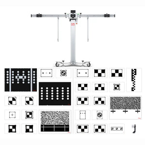 Autel MA600 mobile calibration frame above the included LDW 2.0 pattern and target library