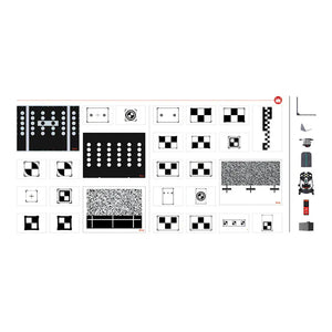 Full Autel MA60020T LDW target and pattern board set — checkerboard, dot, and speckle calibration patterns