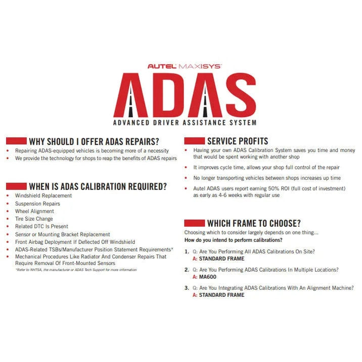 When ADAS calibration is required — windshield replacement, suspension repairs, wheel alignment, tire size change, DTC present, sensor or bracket replacement