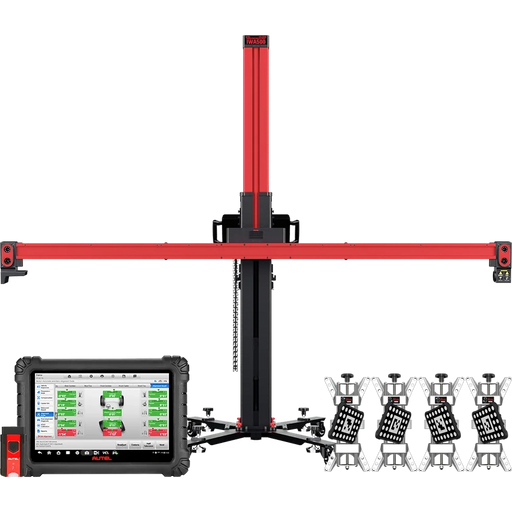 Autel MaxiAlign IWA500T Dedicated Wheel Alignment System with 5-Camera Frame, 10.1-Inch Tablet, and Set of 4 Rim Clamps hero