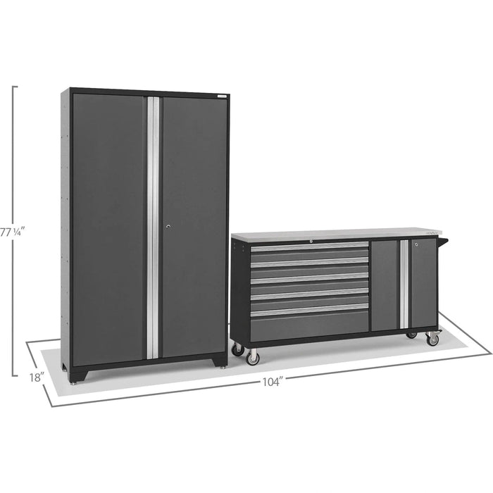 NewAge Bold 3.0 Series 2-Piece Garage Cabinet Set With Project Center