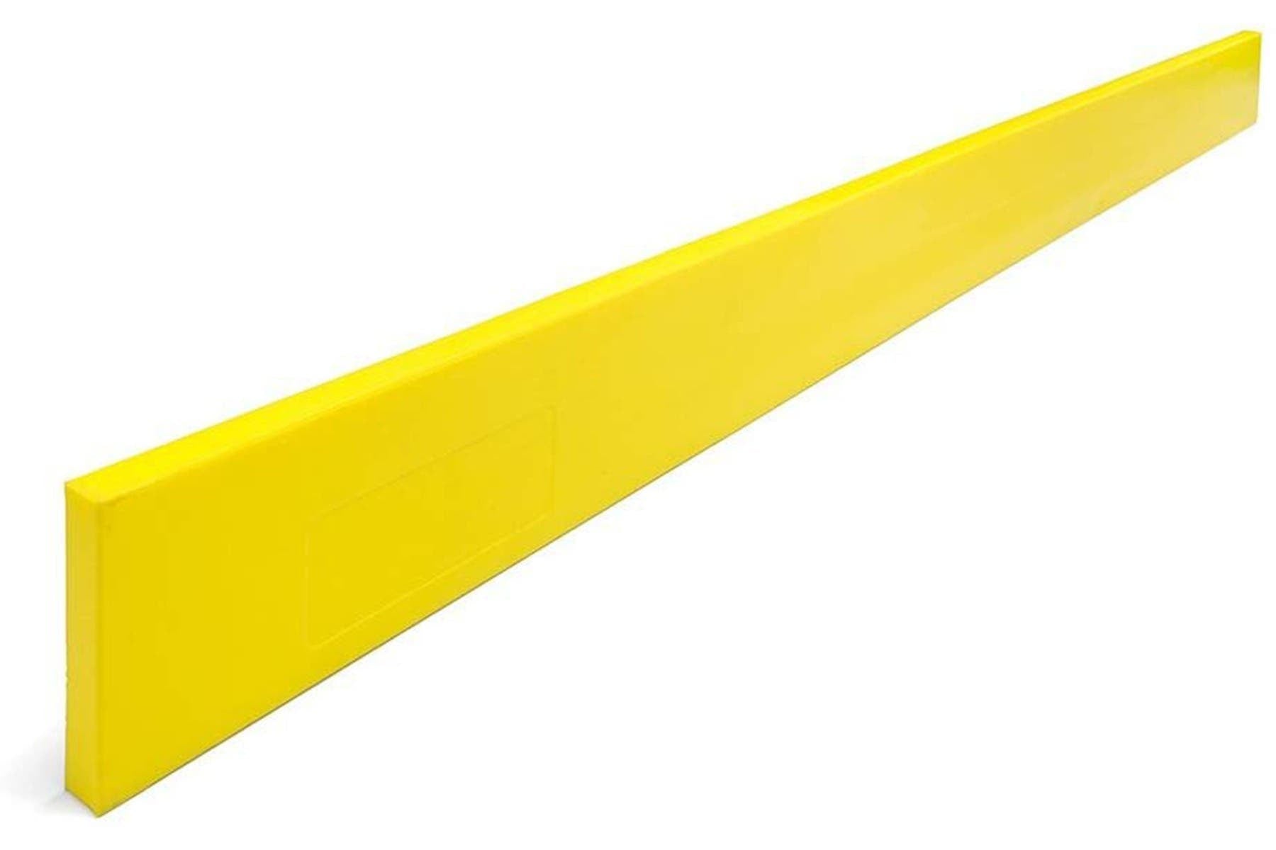 Yellow polyurethane snowplow cutting edge strip