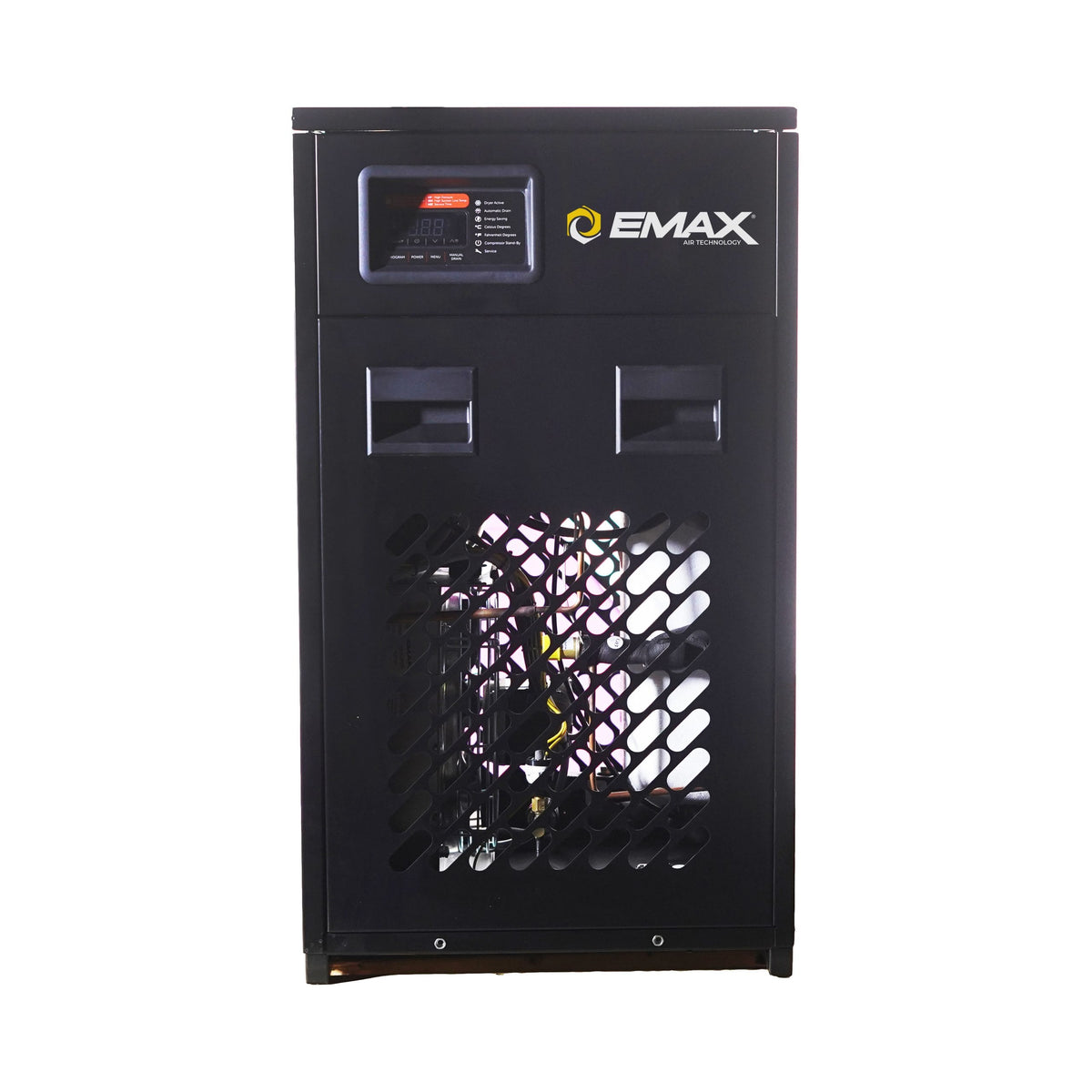 EMAX refrigerated air dryer front view with digital controller