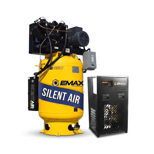 EMAX Silent Air 120-gallon compressor and refrigerated air dryer package