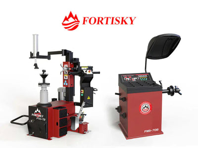 Fortisky T2-70B Leverless Center Post Tire Changer Fully Automatic Combo