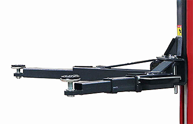 Rendering of the two telescoping arm lengths with screw-up pads