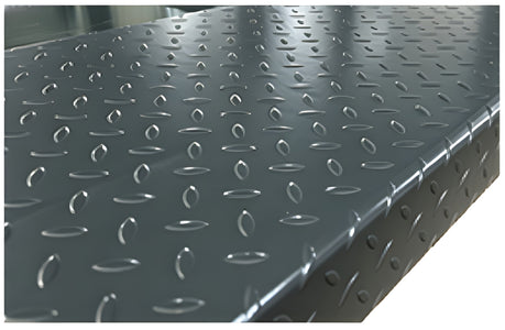 Diamond-plate runway surface