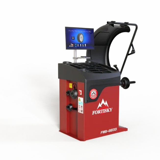 Fortisky FWB-8833 3D Wave Radar Wheel Balancer Dynamic Display Screen w/ Laser Light
