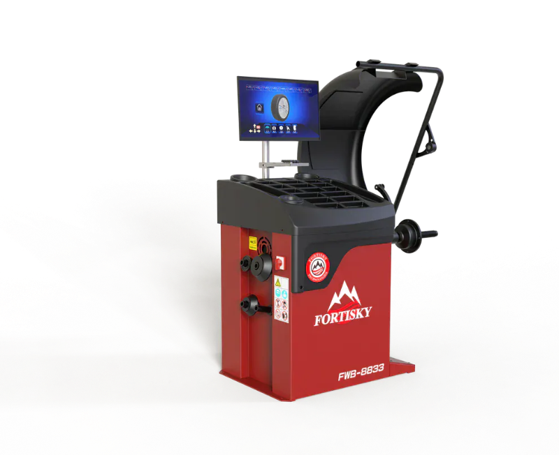 Fortisky FWB-8833 3D Wave Radar Wheel Balancer Dynamic Display Screen w/ Laser Light
