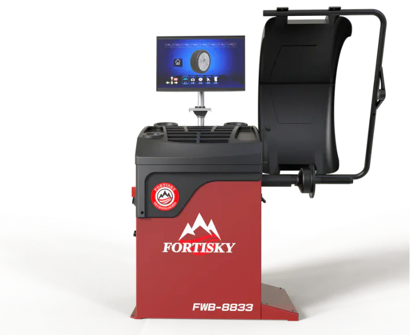 Fortisky FWB-8833 3D Wave Radar Wheel Balancer Dynamic Display Screen w/ Laser Light

