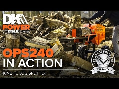 DK2 | OPS240 40-Ton 7 HP 208 CC Kinetic Log Splitter