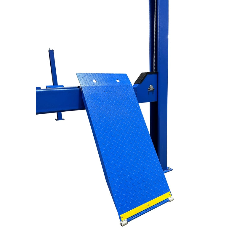 iDEAL FP14KC-X 14,000 lb. 4 Post Service Lift 182.5" WB (Closed Front / Cable Pull) - steel ramp