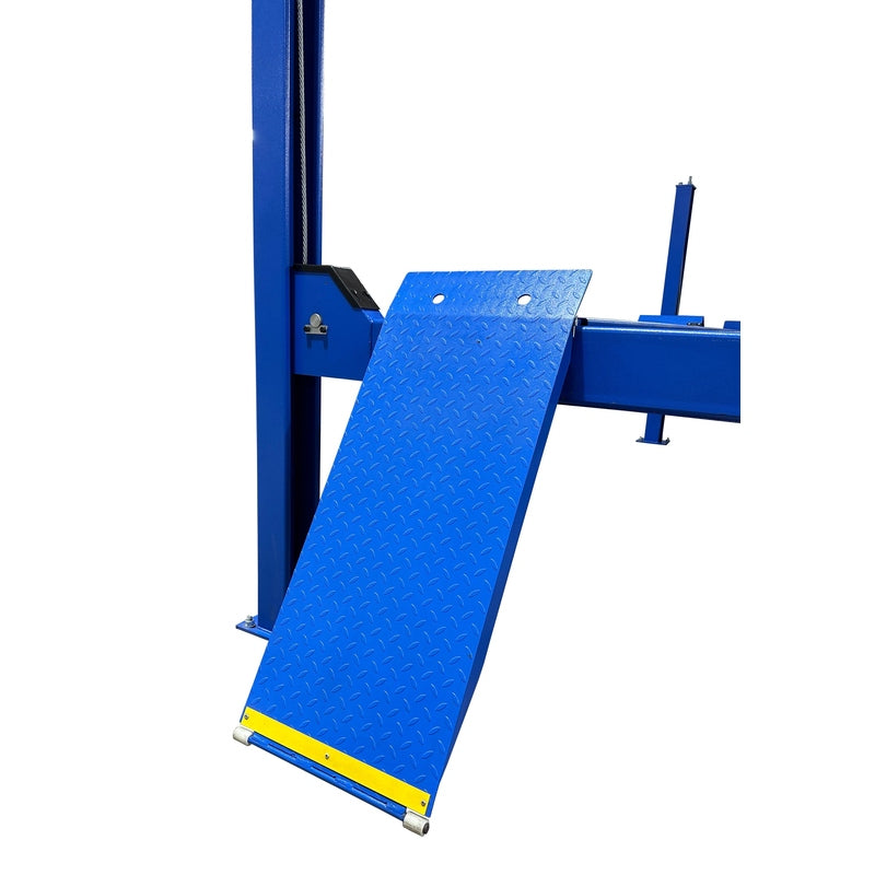 iDEAL FP14KC-X 14,000 lb. 4 Post Service Lift 182.5" WB (Closed Front / Cable Pull) - steel ramp