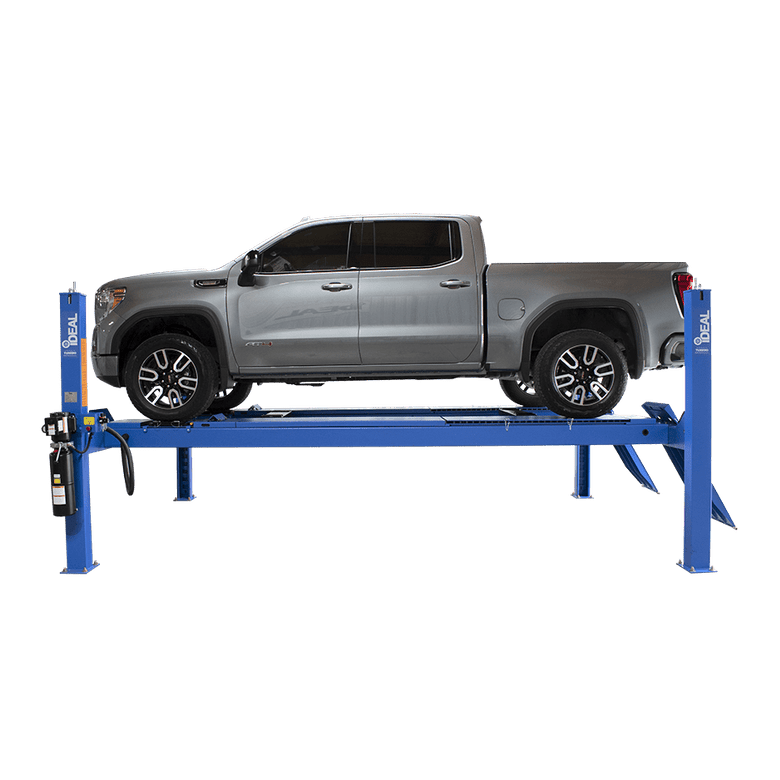 iDEAL FP14KAC-X -4 Post Alignment Lift 182.5" WB (Closed Front / Cable Pull) with truck