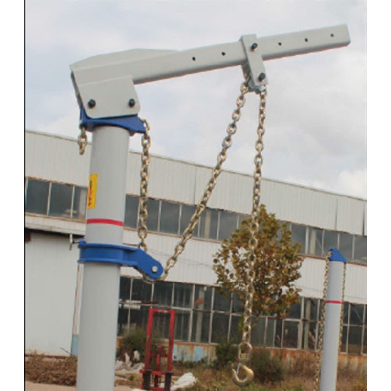 iDEAL FR-77T-18 18' Tilt Deck/Tubular Platform Frame Rack with tower and chains