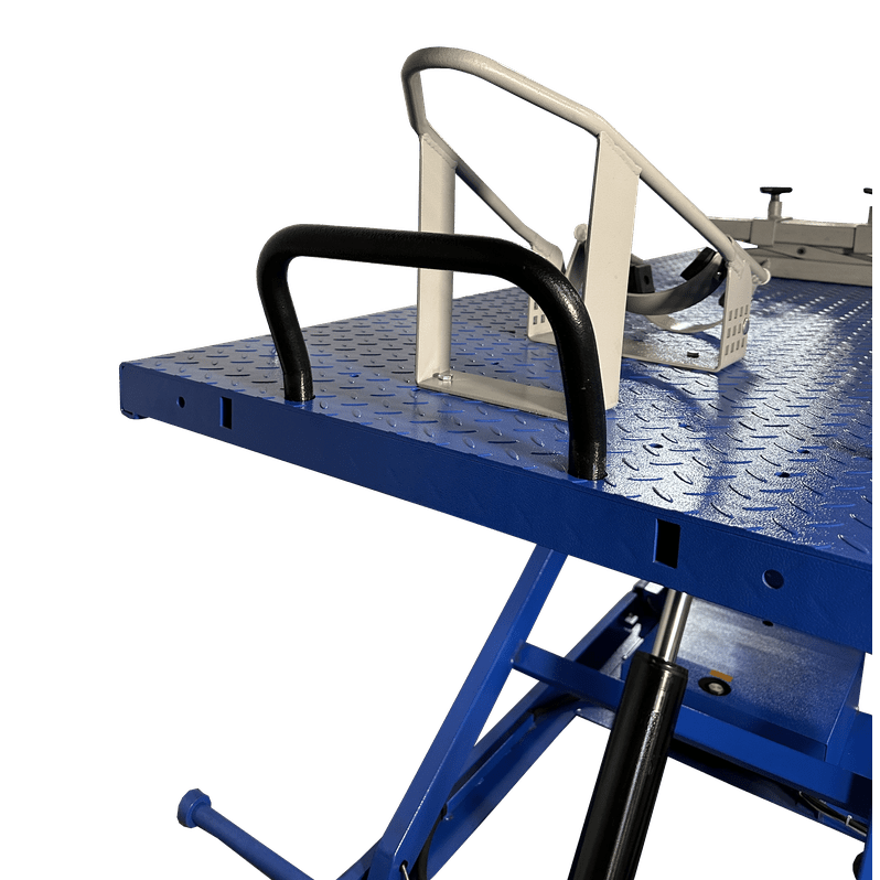 iDEAL Elec-Hydra Motorcycle Lift Bench w/Integrated Motor & Retractable Ramp 47" RISE HEIGHT
