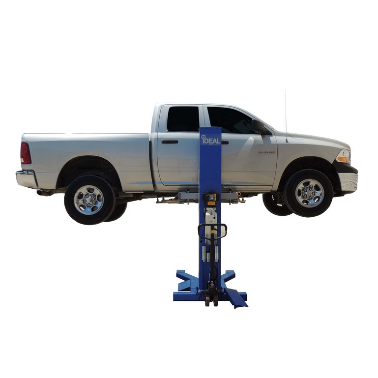 iDEAL MSC-6KLP 6,000 lb Mobile Single Column Lift - Low Profile in side view