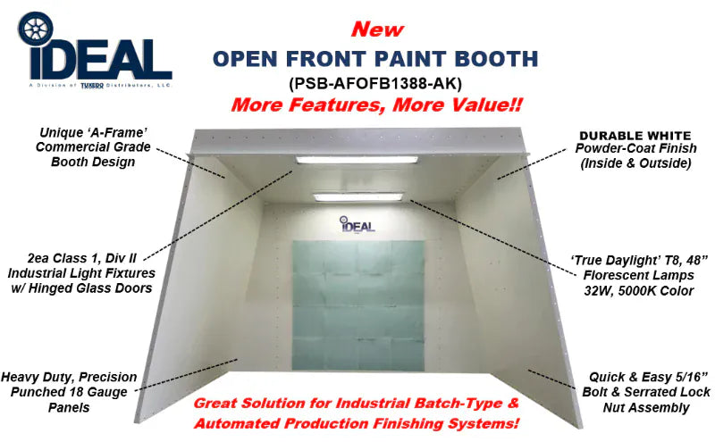 iDEAL - PSB-AFOFB1388-AK OPEN FRONT PAINT BOOTH