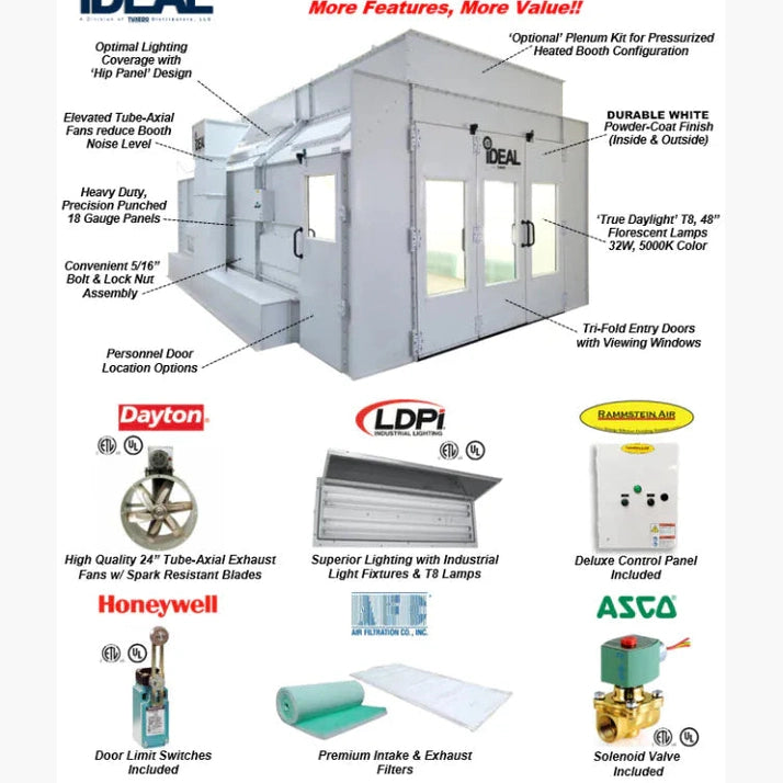 iDEAL - PSB-SDD26B-AK SIDE DOWN DRAFT PAINT SPRAY BOOTH