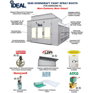 iDEAL - PSB-SEMIDD26B-AK SEMI DOWN DRAFT PAINT SPRAY BOOTH