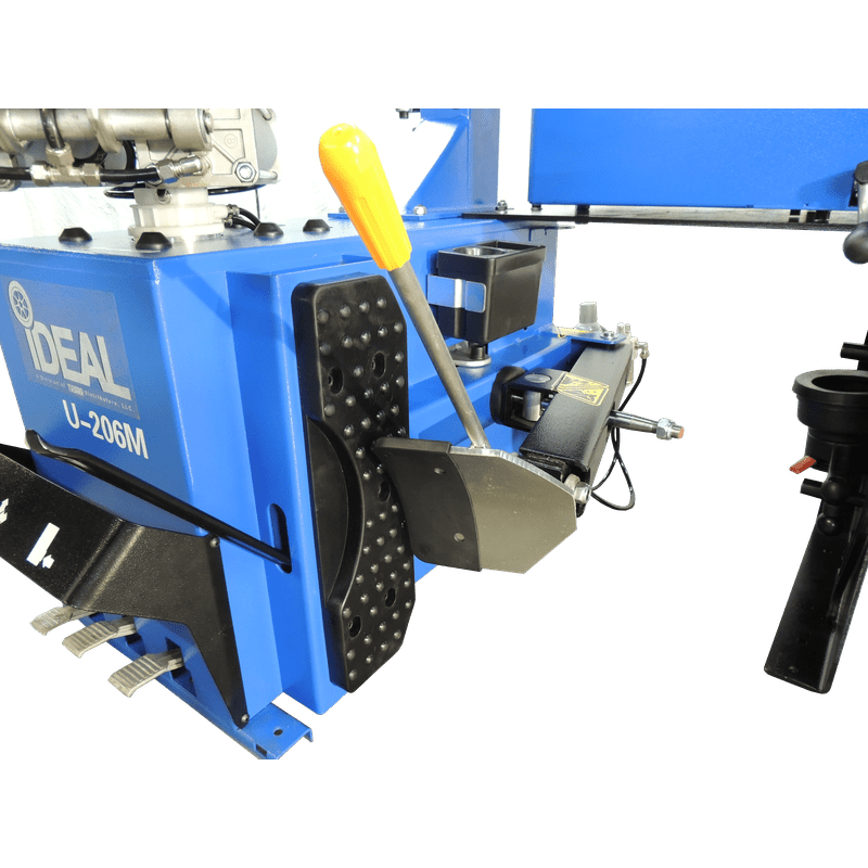 iDEAL Tire Changer & MC Wheel Balancer (Hand Spin) Combo w/ MC Adapter Kit with bead breaker pad