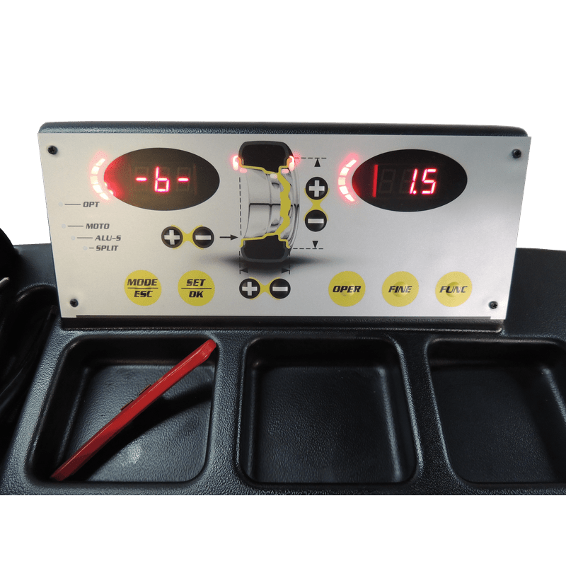 iDEAL Tire Changer & MC Wheel Balancer (Hand Spin) Combo w/ MC Adapter Kit with Digital Display