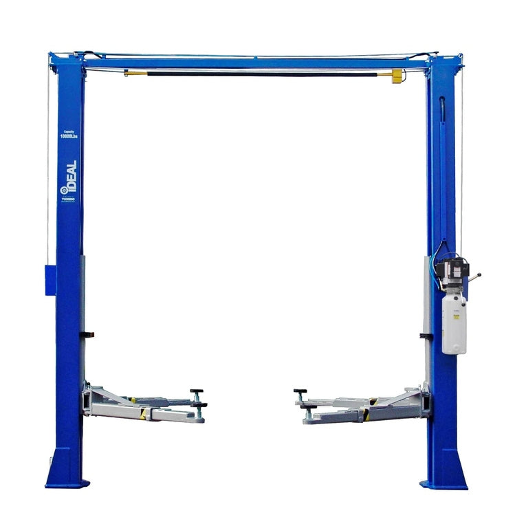 iDEAL TP10KAC-DX 10,000 lb Two Post Clear Floor - front view