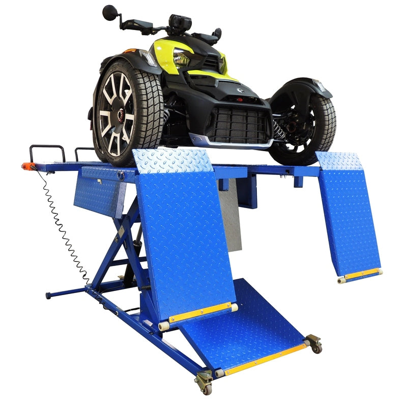 iDEAL Elec-Hydra UTV Lift w/Integrated Motor & Retractable Ramp with a ryker