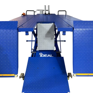 Rear view showing retractable center ramp and iDEAL logo