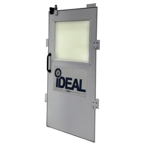iDEAL PSB-SSDD-PSDK-AK side personnel door kit, 36" W x 84" H, with tempered glass viewing window