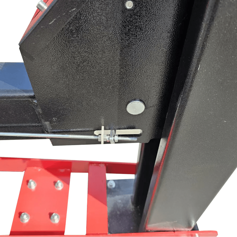 Close-up of a mechanical component for Katool 4H950 9,500lbs Heavy Duty 4 Post Parking Car lift