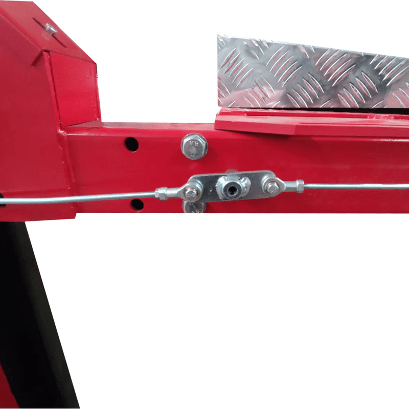 Close-up of Katool 4H950 9,500lbs Heavy Duty 4 Post Parking Car lift