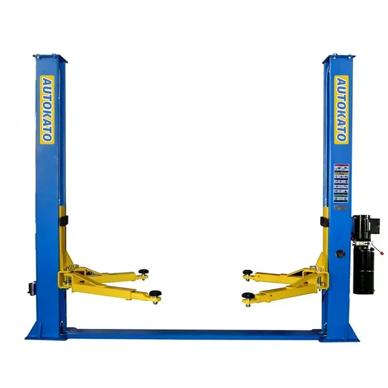 katool h115z 11000lb two post car lift front view