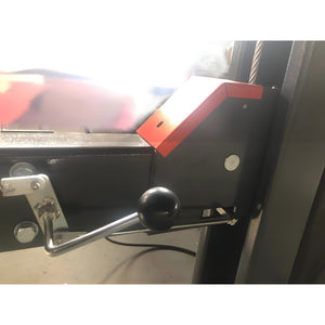 Manual lock release lever with ball handle