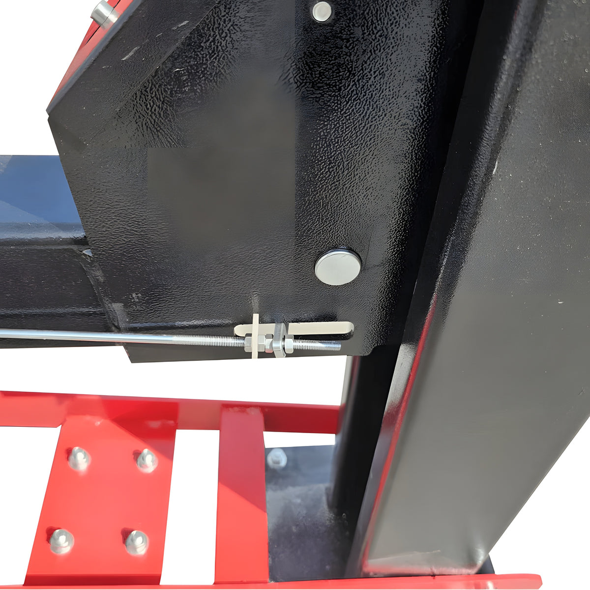 Close-up of a mechanical component for Katool 4H950 9,500lbs Heavy Duty 4 Post Parking Car lift