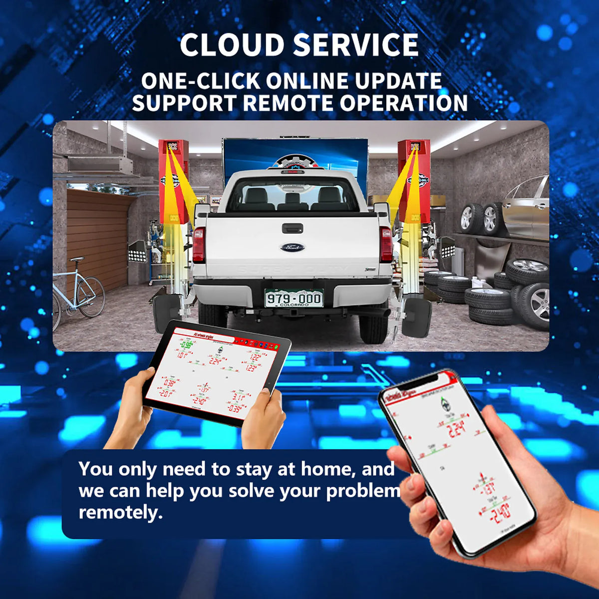 Katool KT-5DA cloud service with one-click online updates and remote support via tablet and phone