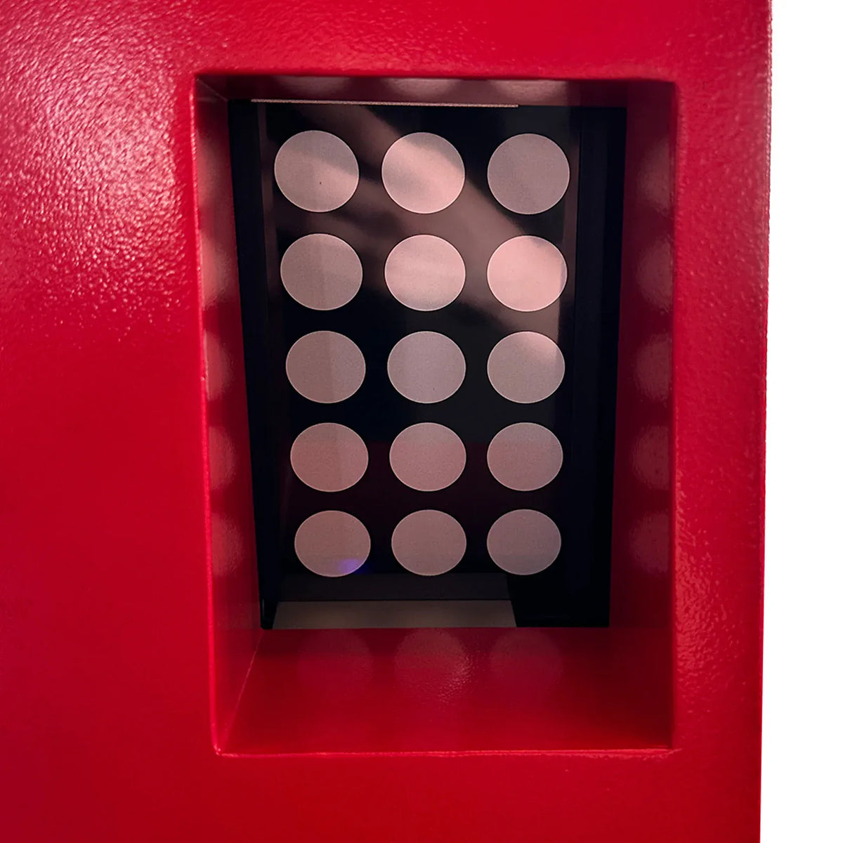 Katool KT-5DA reflective target panel close-up showing 15-dot calibration pattern