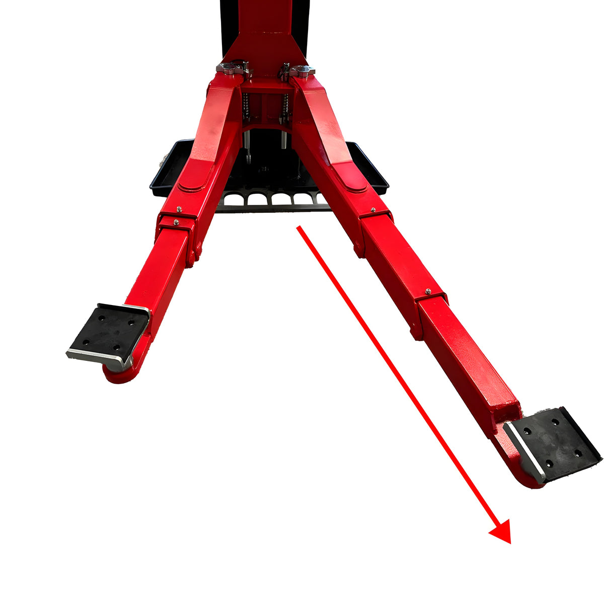 Katool KT-M150D symmetric arm assembly and base foot pads close-up