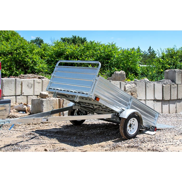 DK2 MMT5X7G-DUG 4.5 ft. x 7.5 ft. Single Axle Galvanized Multi-Utility Trailer (Drive-Up Gate Included)