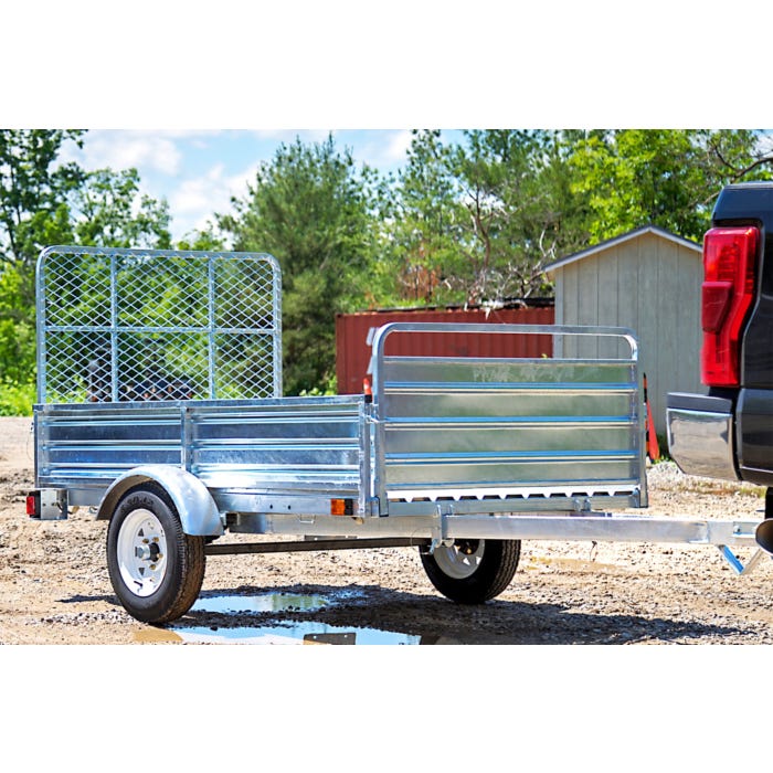 DK2 MMT5X7G-DUG 4.5 ft. x 7.5 ft. Single Axle Galvanized Multi-Utility Trailer (Drive-Up Gate Included)