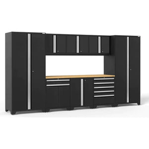 NewAge Pro 3.0 Series 9-Piece Garage Cabinet Set- black