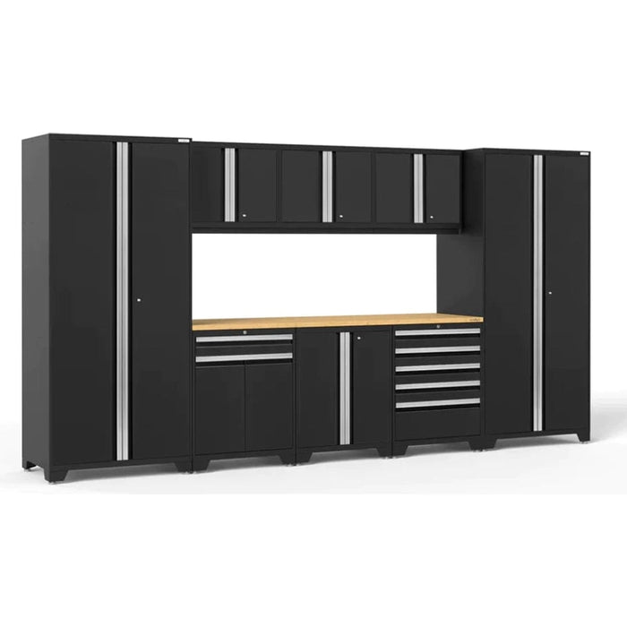 NewAge Pro 3.0 Series 9-Piece Garage Cabinet Set- black