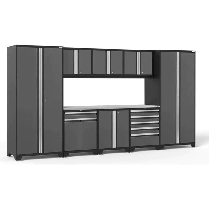 NewAge Pro 3.0 Series 9-Piece Garage Cabinet Set-gray